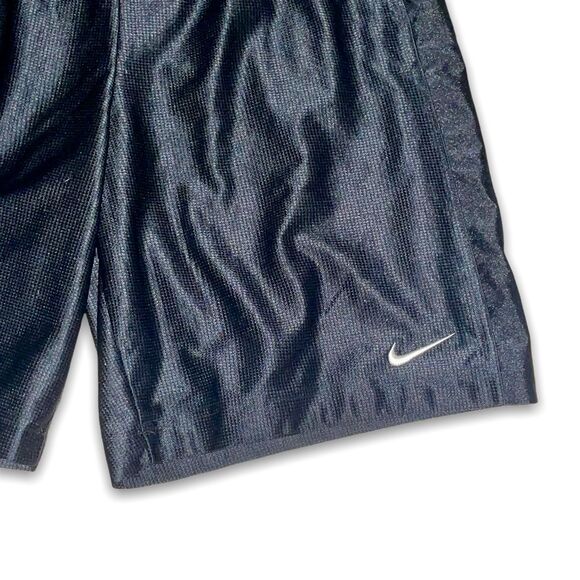 Nike Vintage Money II Y2K Dazzle Shiny Shorts Black Medium - Picture 3 of 6